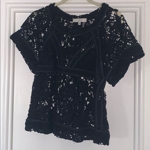 IRO “Filly” Crochet Embroidered Top